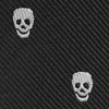 Mini tie keychain skulls black