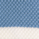 Necktie knitted light blue stripe