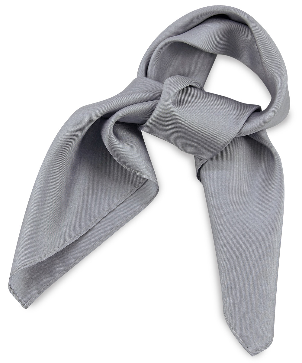 square scarf grey