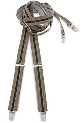Suspenders beige stripe