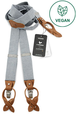 Sir Redman x Aarden deluxe suspenders Vegan Vertigo grey